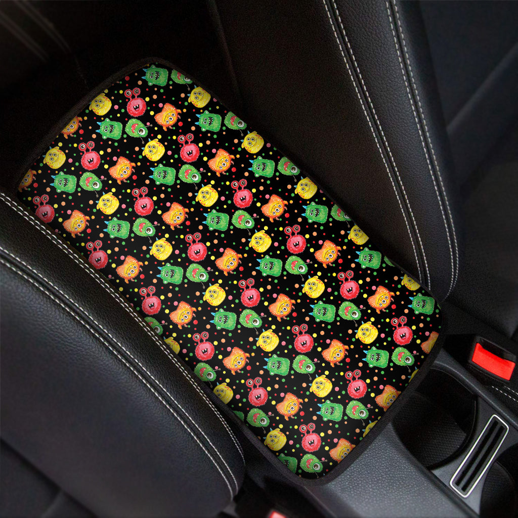 Little Monster Pattern Print Car Center Console Cover