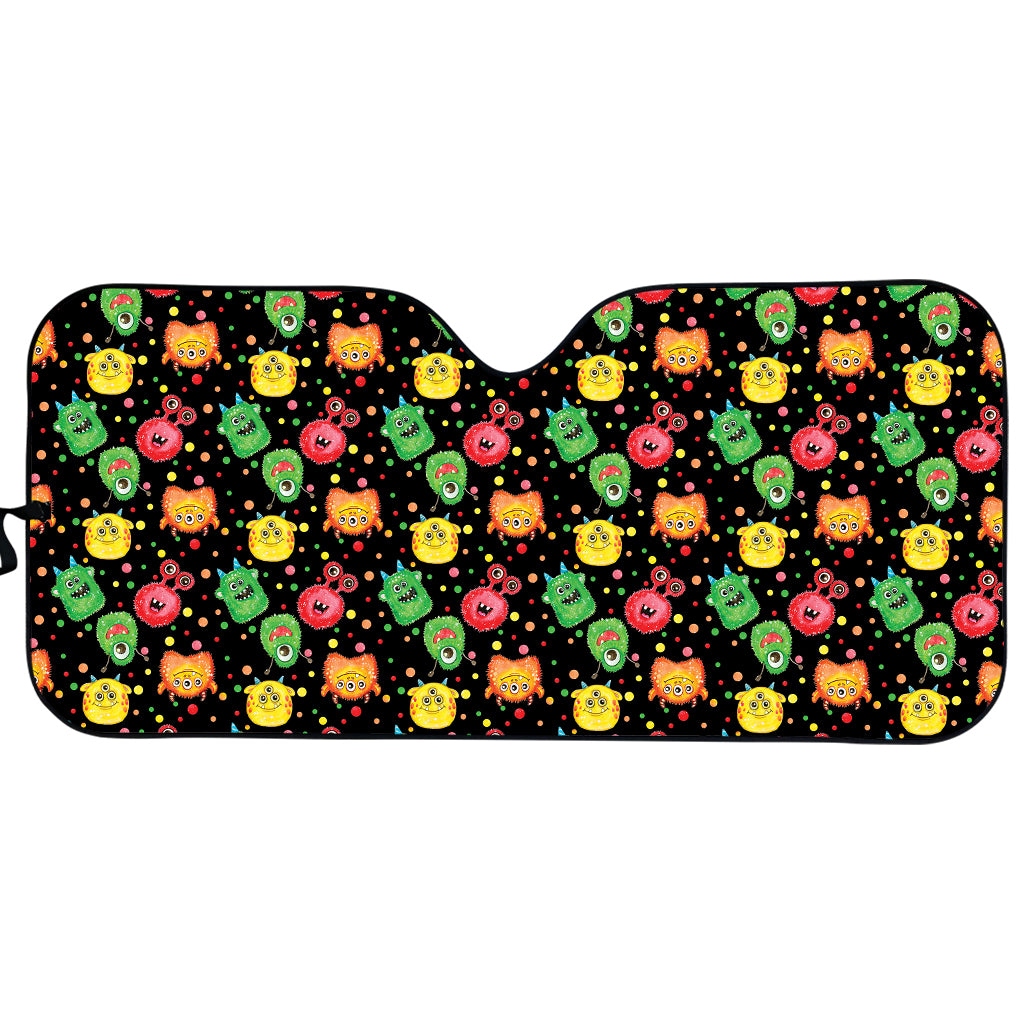 Little Monster Pattern Print Car Sun Shade