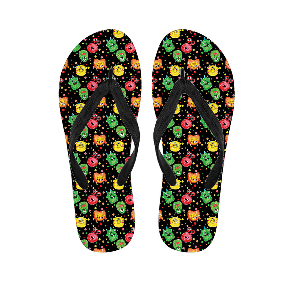 Little Monster Pattern Print Flip Flops