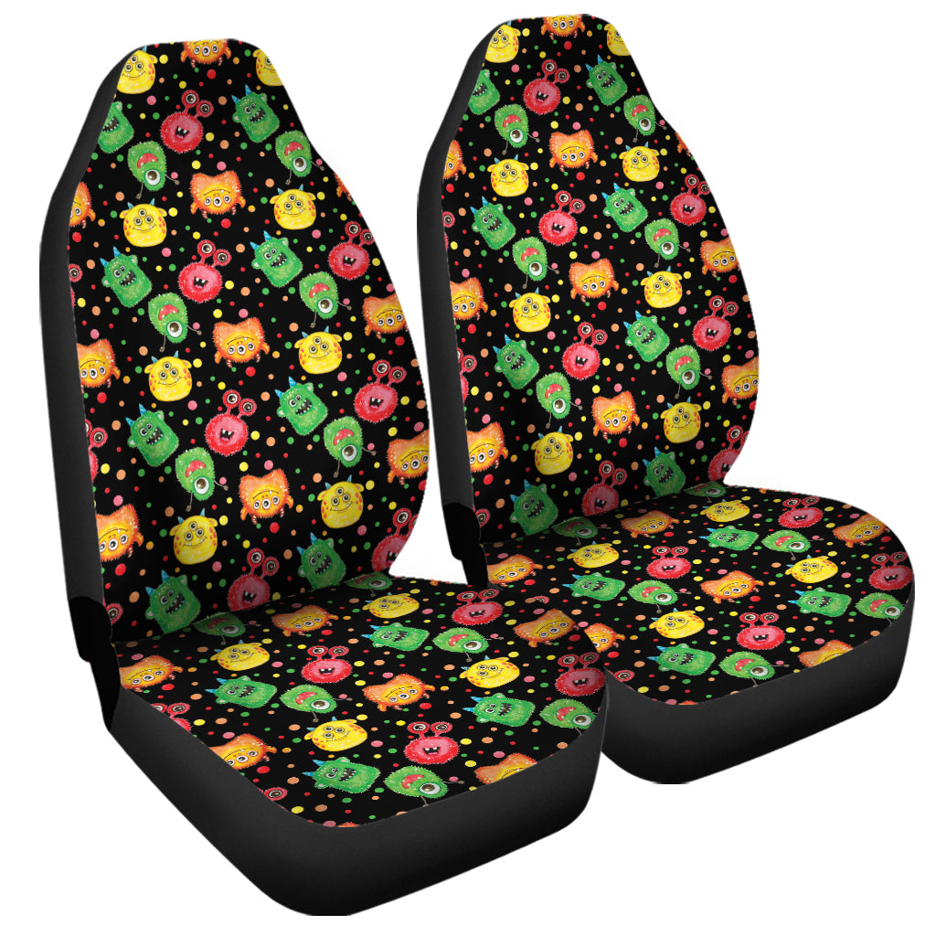 Little Monster Pattern Print Universal Fit Car Seat Covers