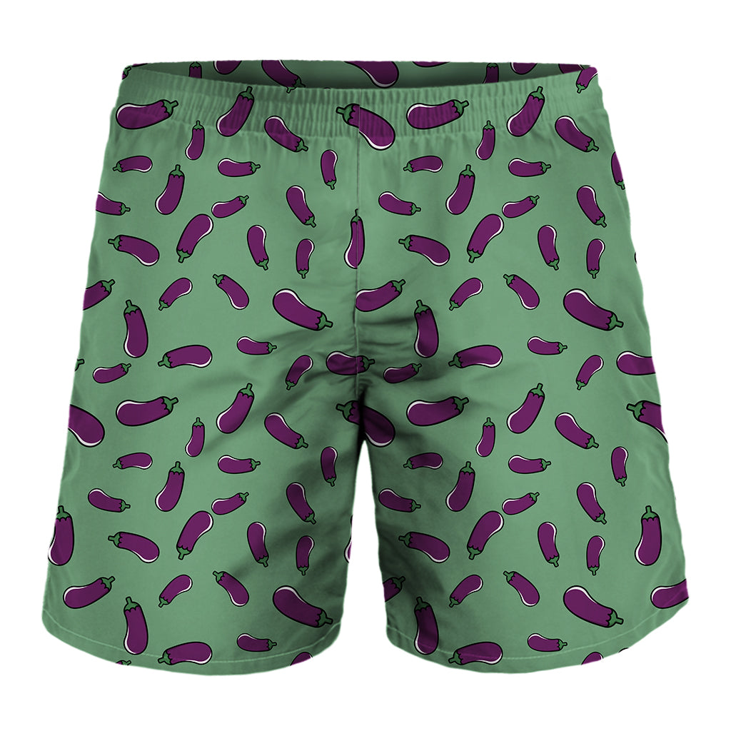 Little Purple Eggplant Pattern Print Men's Shorts