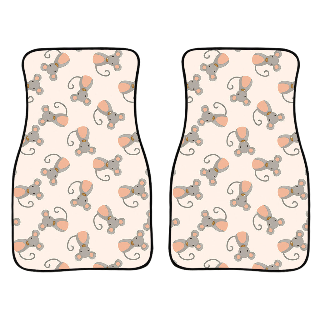 Little Rat Pattern Print Front Car Floor Mats