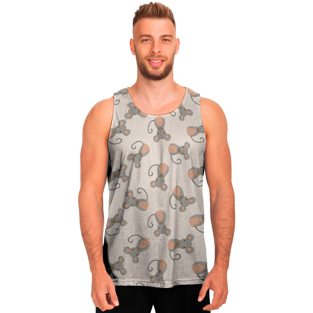 Little Rat Pattern Print Men's Tank Top