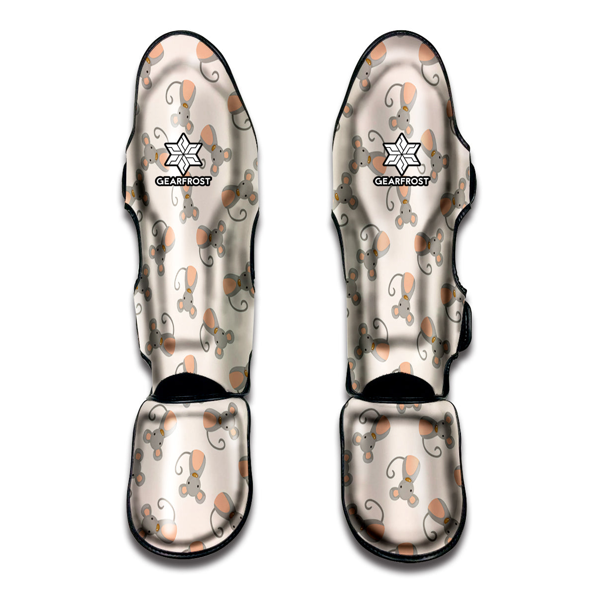 Little Rat Pattern Print Muay Thai Shin Guards