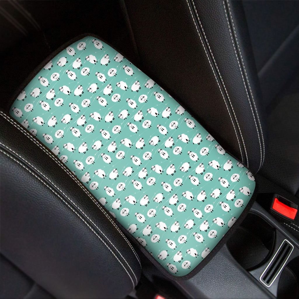 Little Sheep Pattern Print Car Center Console Cover