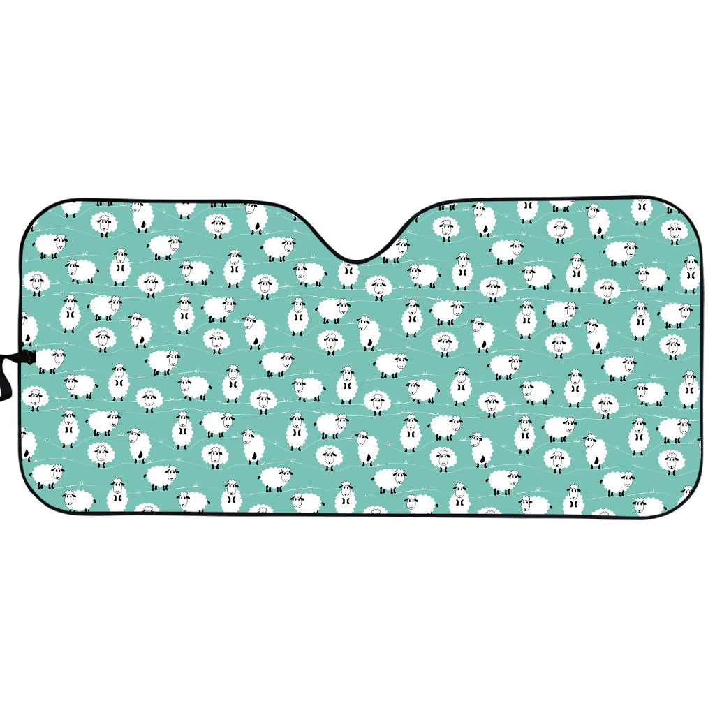 Little Sheep Pattern Print Car Sun Shade