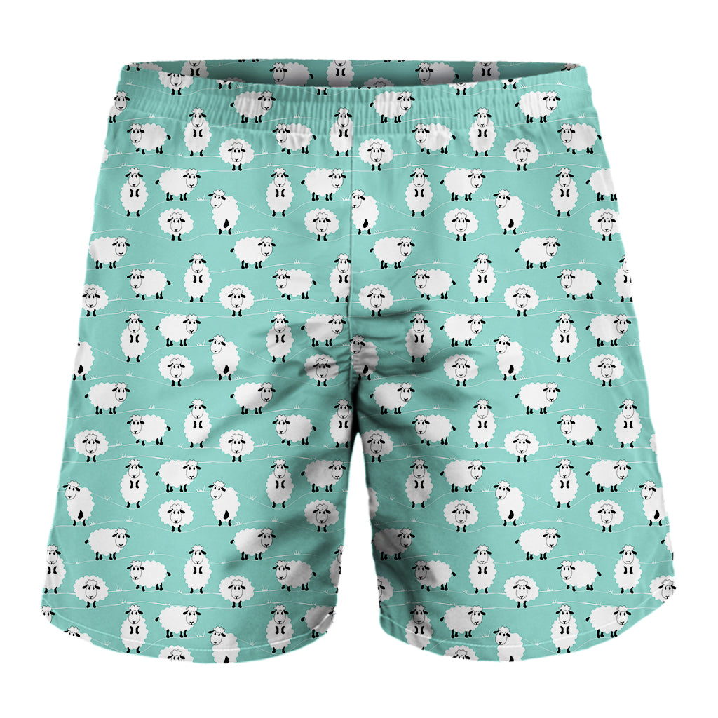 Little Sheep Pattern Print Men's Shorts