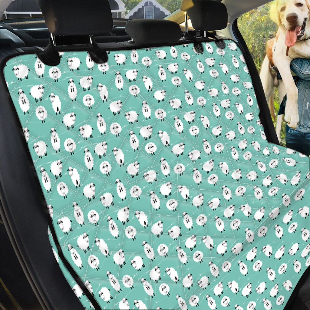 Little Sheep Pattern Print Pet Car Back Seat Cover