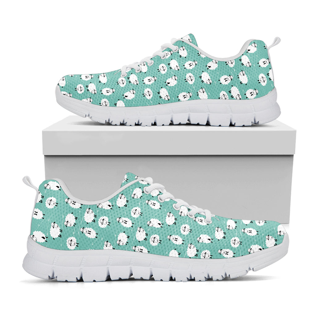 Little Sheep Pattern Print White Sneakers