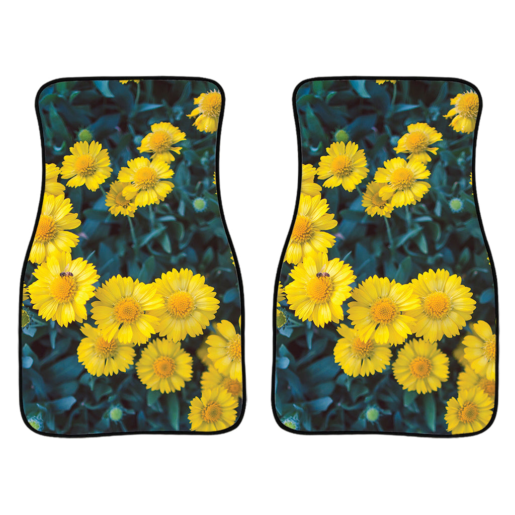 Little Yellow Daisy Print Front Car Floor Mats