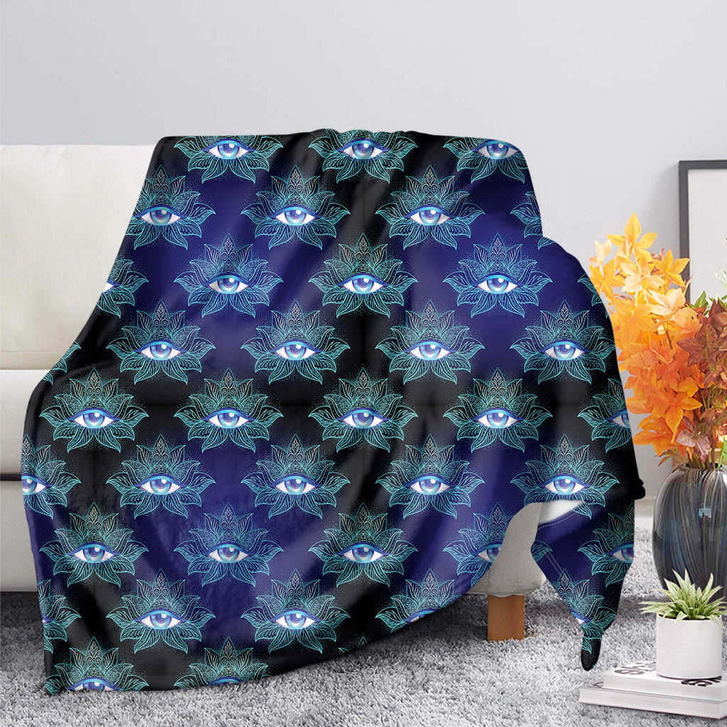 Lotus Eye of Providence Pattern Print Blanket