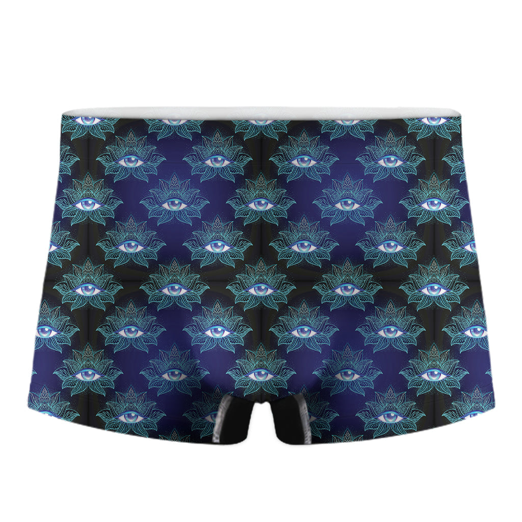 Lotus Eye of Providence Pattern Print Men's Boxer Briefs