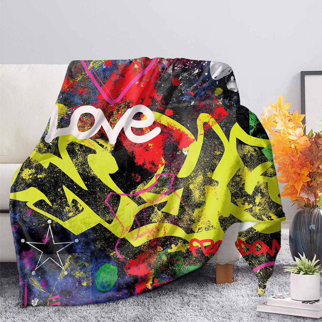 Love NYC Graffiti Print Blanket