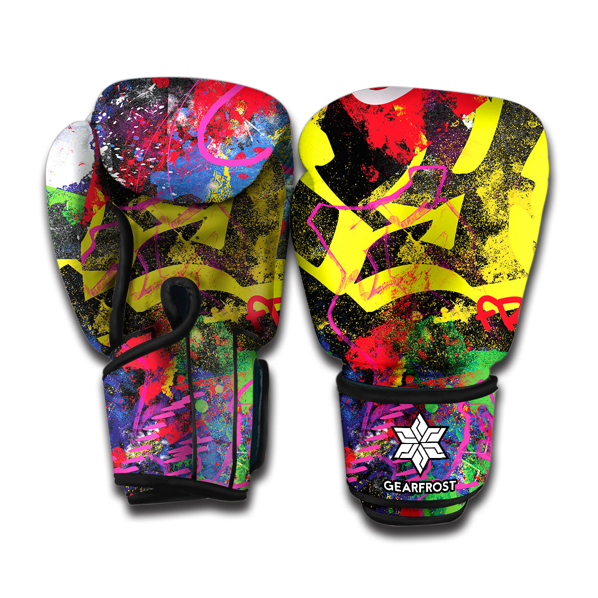 Love NYC Graffiti Print Boxing Gloves