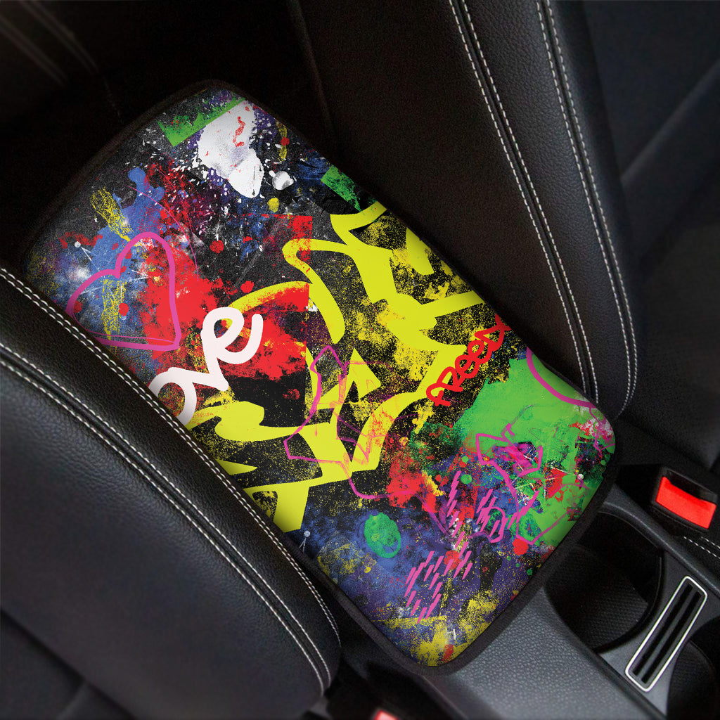 Love NYC Graffiti Print Car Center Console Cover