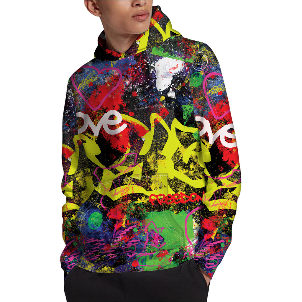 Love NYC Graffiti Print Pullover Hoodie