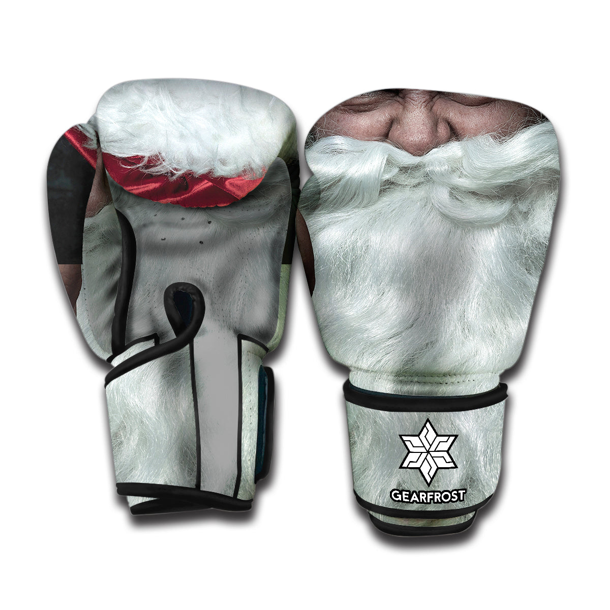 Love Xmas Santa Claus Print Boxing Gloves