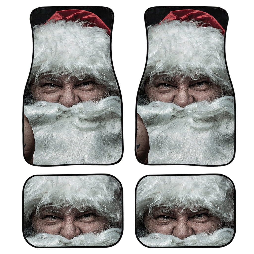 Love Xmas Santa Claus Print Front and Back Car Floor Mats