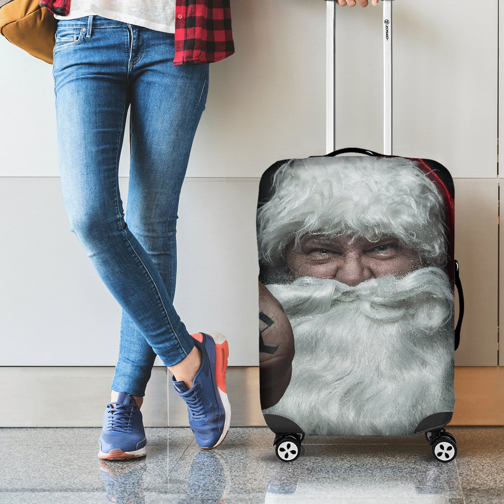 Love Xmas Santa Claus Print Luggage Cover