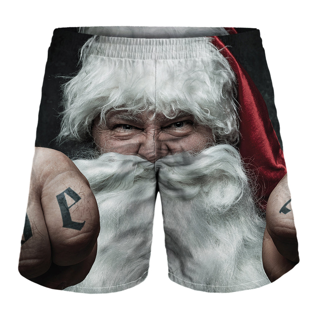 Love Xmas Santa Claus Print Men's Shorts