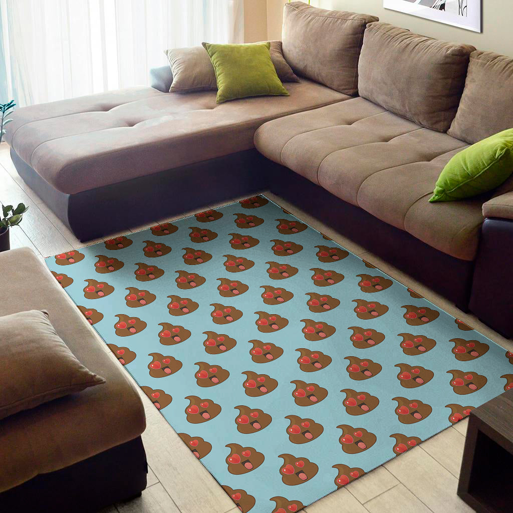 Lovely Poop Pattern Print Area Rug