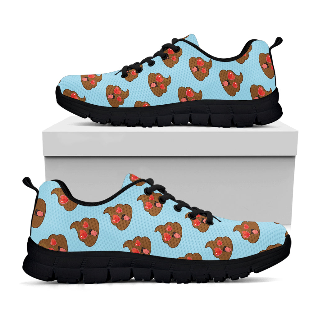 Lovely Poop Pattern Print Black Sneakers