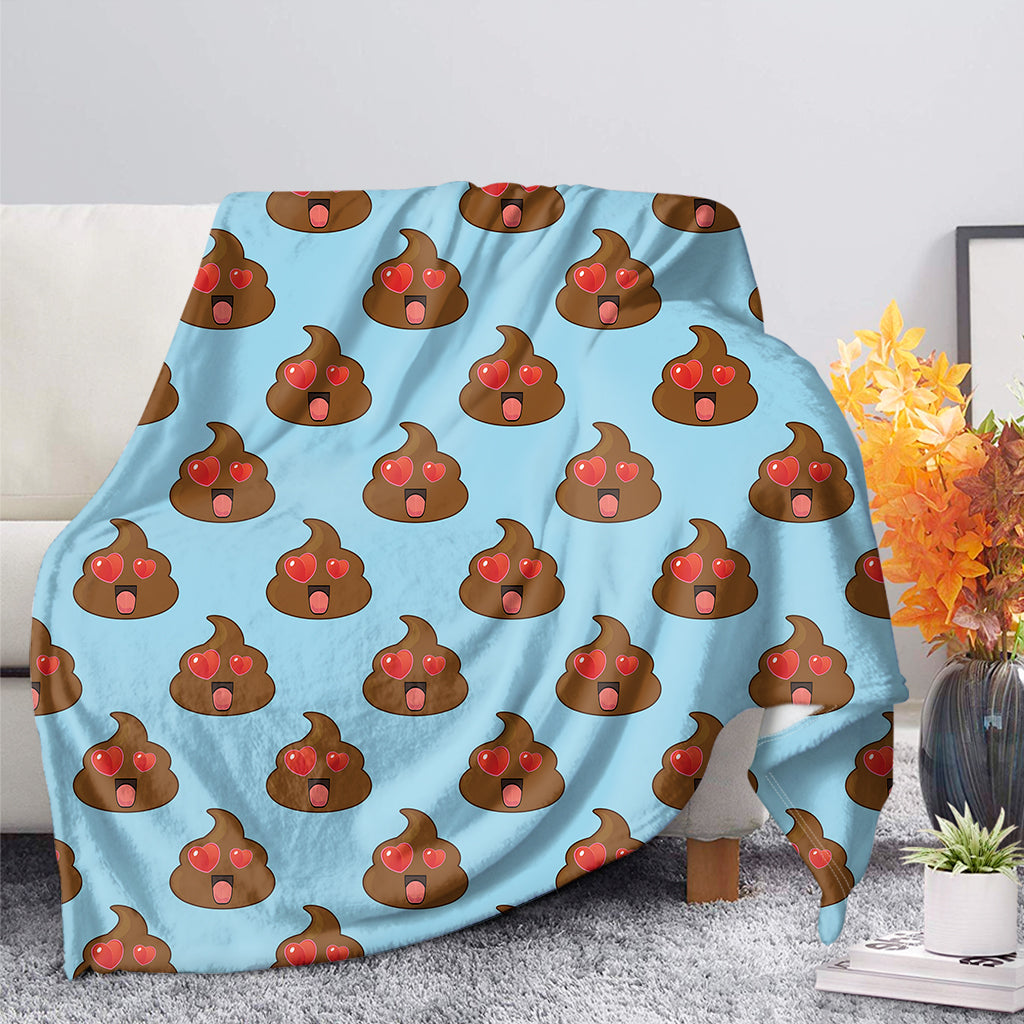 Lovely Poop Pattern Print Blanket