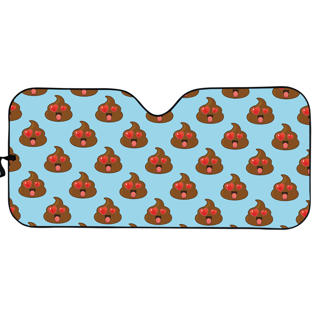 Lovely Poop Pattern Print Car Sun Shade