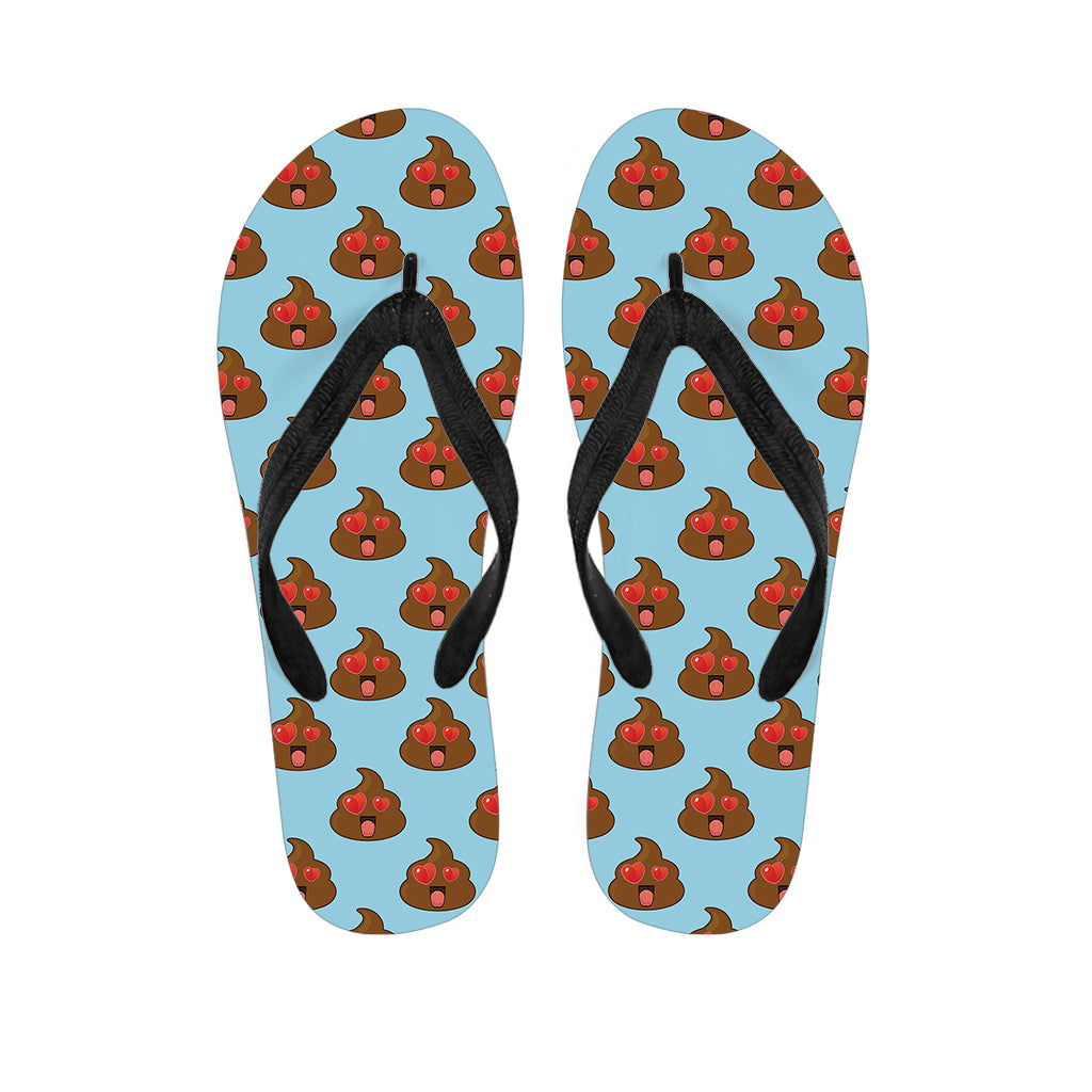 Lovely Poop Pattern Print Flip Flops