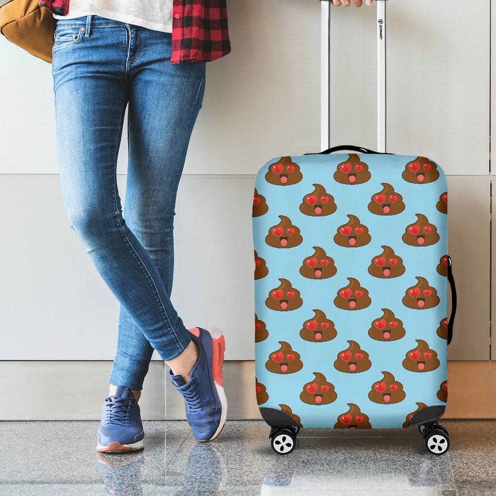 Lovely Poop Pattern Print Luggage Cover