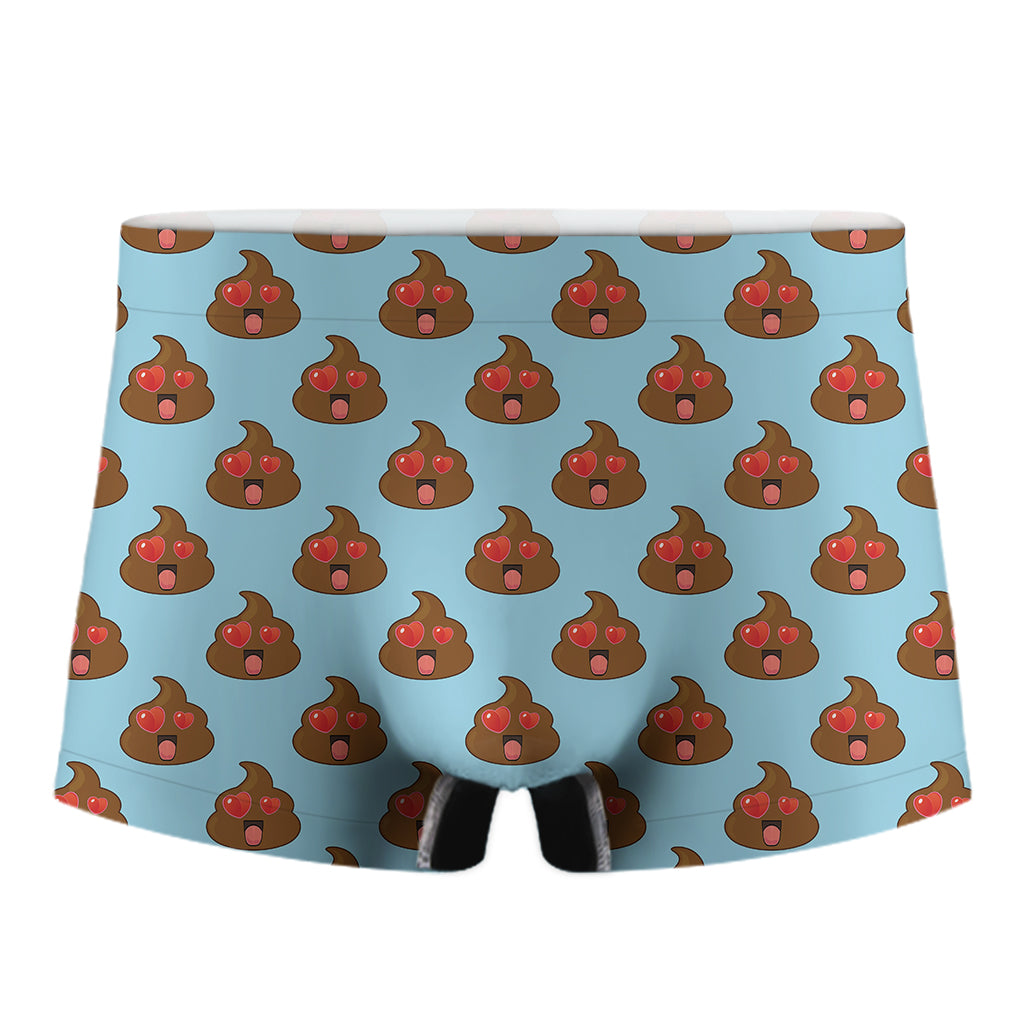 Lovely Poop Pattern Print Men's Boxer Briefs