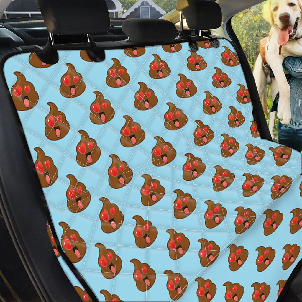 Lovely Poop Pattern Print Pet Car Back Seat Cover