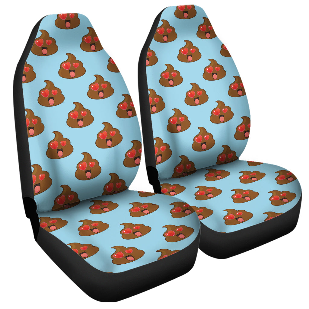 Lovely Poop Pattern Print Universal Fit Car Seat Covers