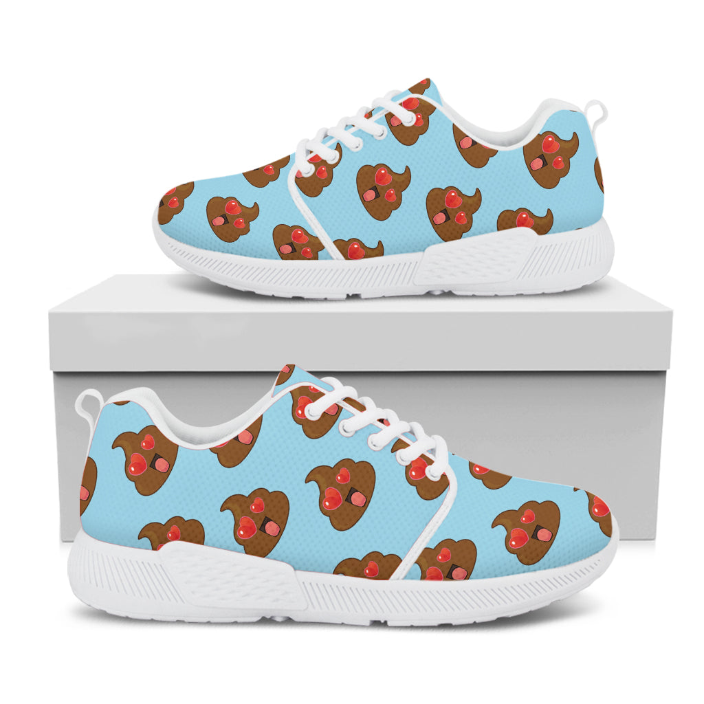 Lovely Poop Pattern Print White Athletic Shoes