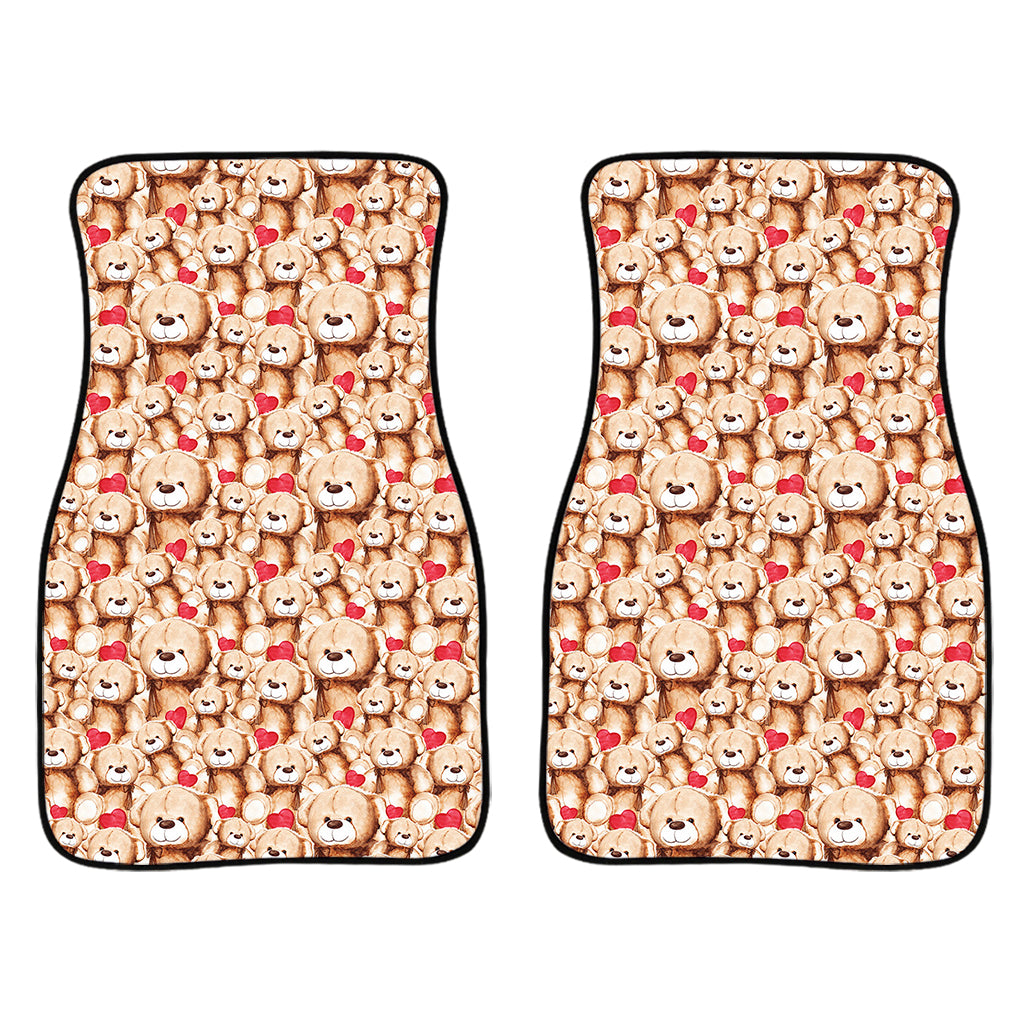 Lovely Teddy Bear Pattern Print Front Car Floor Mats