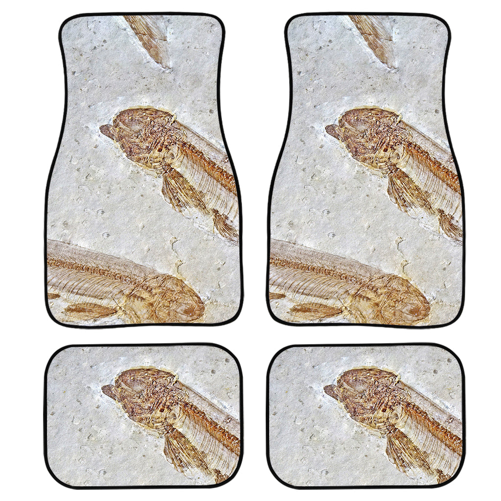 Lycoptera Fish Fossil Print Front and Back Car Floor Mats