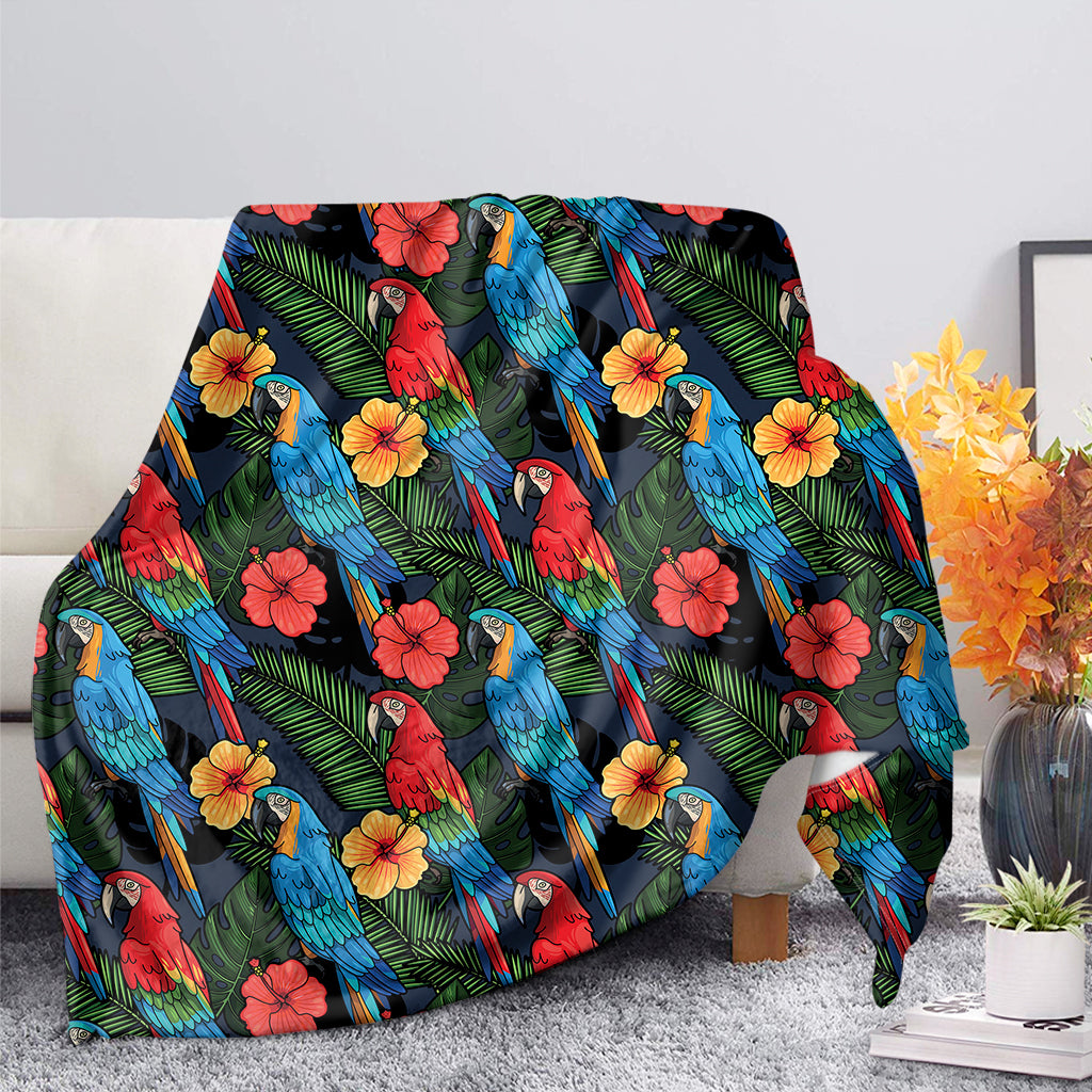 Macaw Parrot Pattern Print Blanket