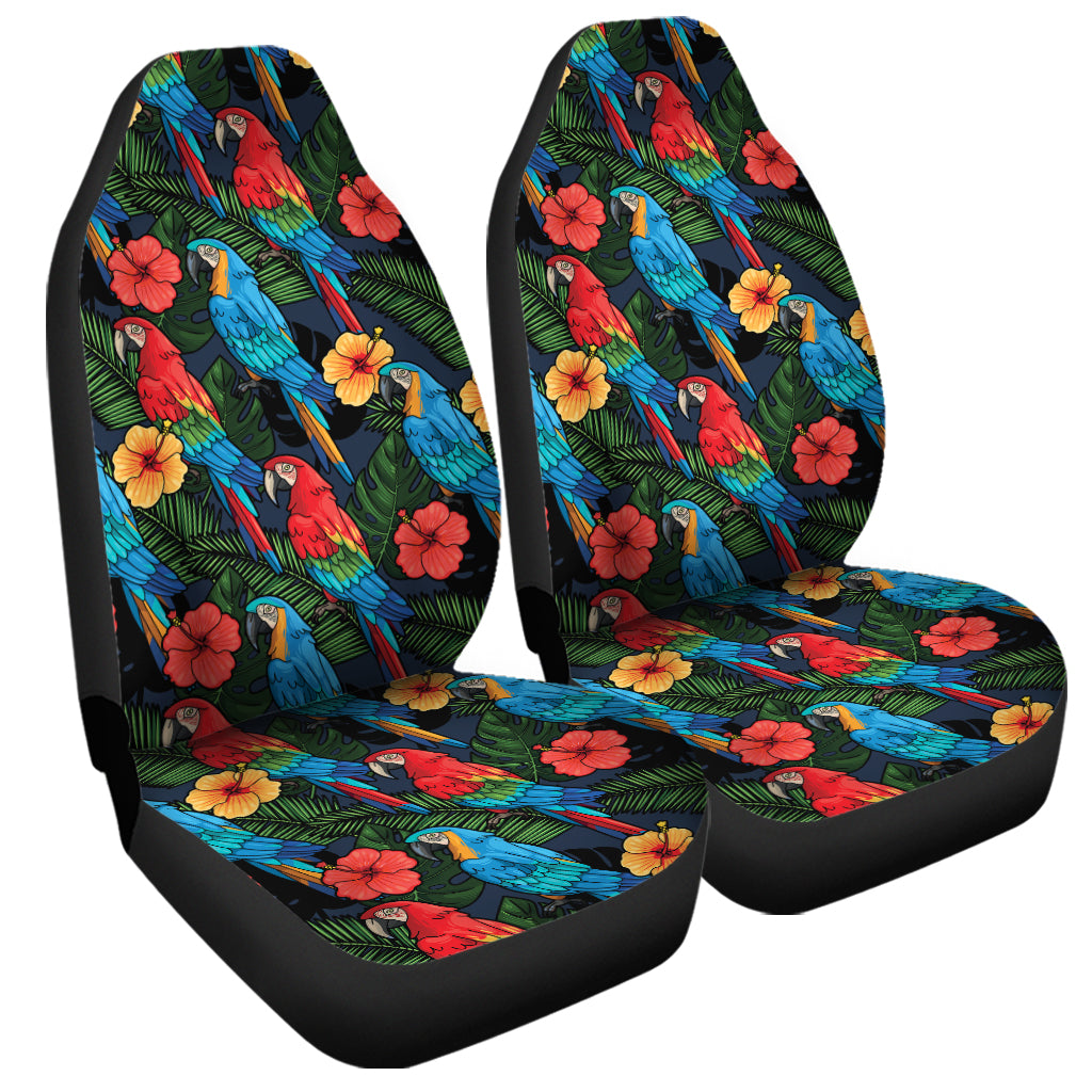 Macaw Parrot Pattern Print Universal Fit Car Seat Covers