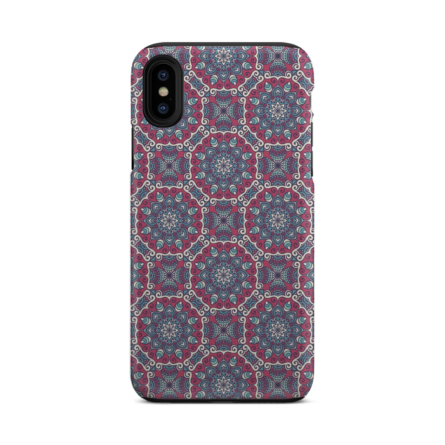 Magenta Mandala Bohemian Pattern Print Tough Phone Case