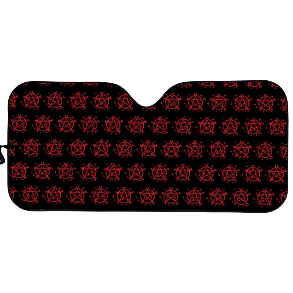 Magic Pentagram Pattern Print Car Sun Shade