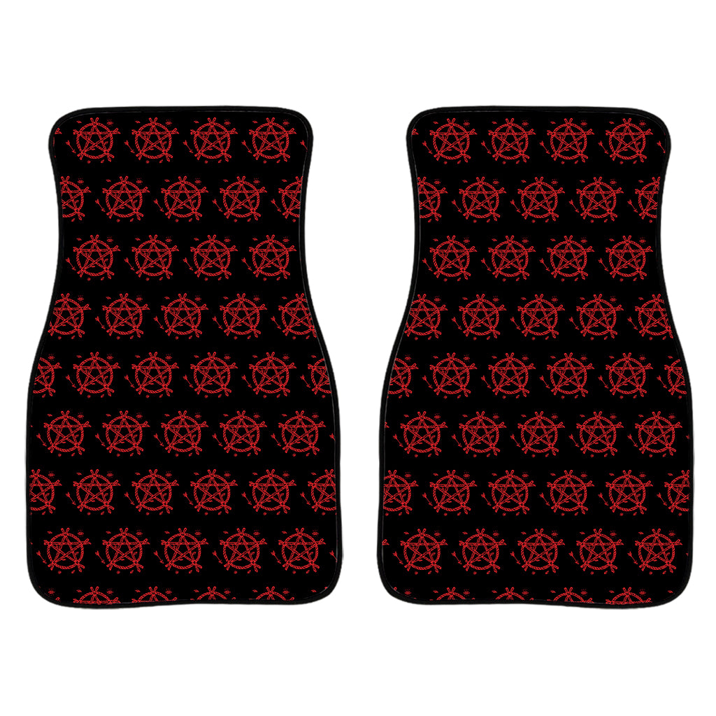 Magic Pentagram Pattern Print Front Car Floor Mats