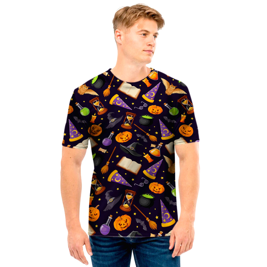 Magic Wizard Pattern Print Men's T-Shirt