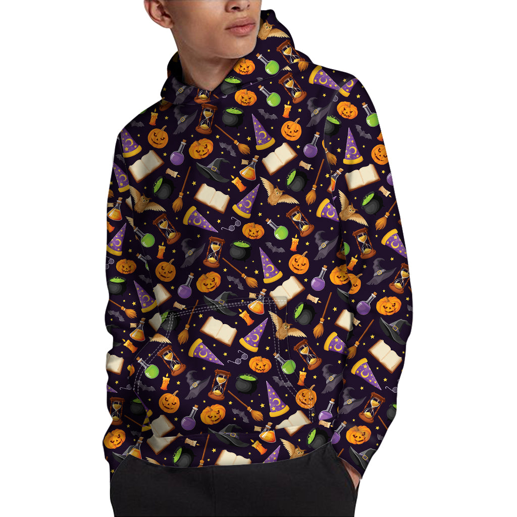 Magic Wizard Pattern Print Pullover Hoodie