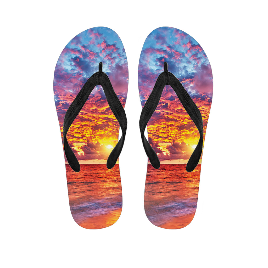 Maldives Sunset Print Flip Flops