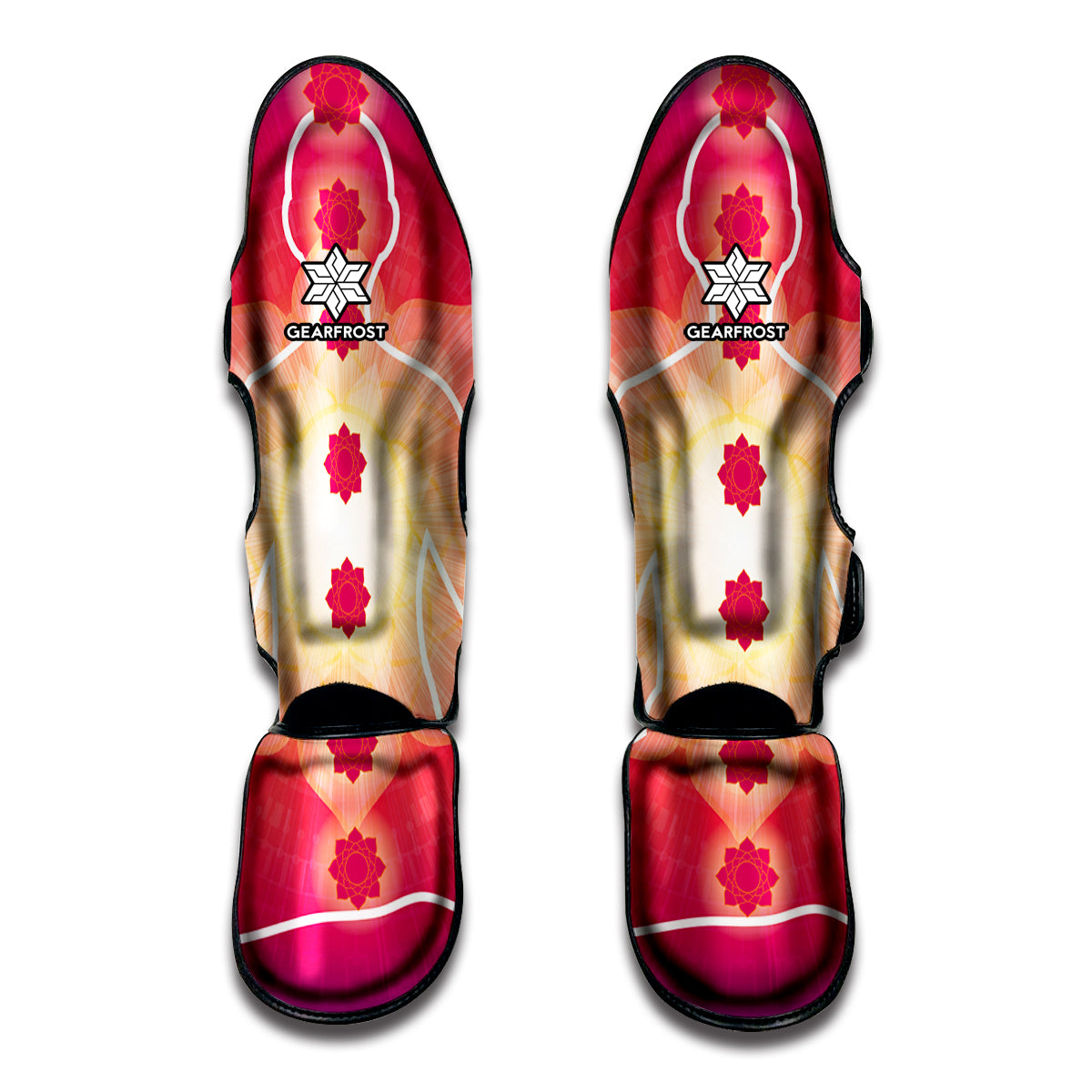 Mandala Chakras Aura Print Muay Thai Shin Guards