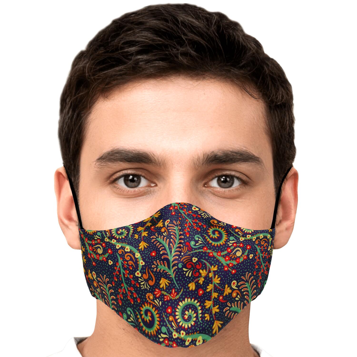 Mandala Floral Bohemian Pattern Print Face Mask