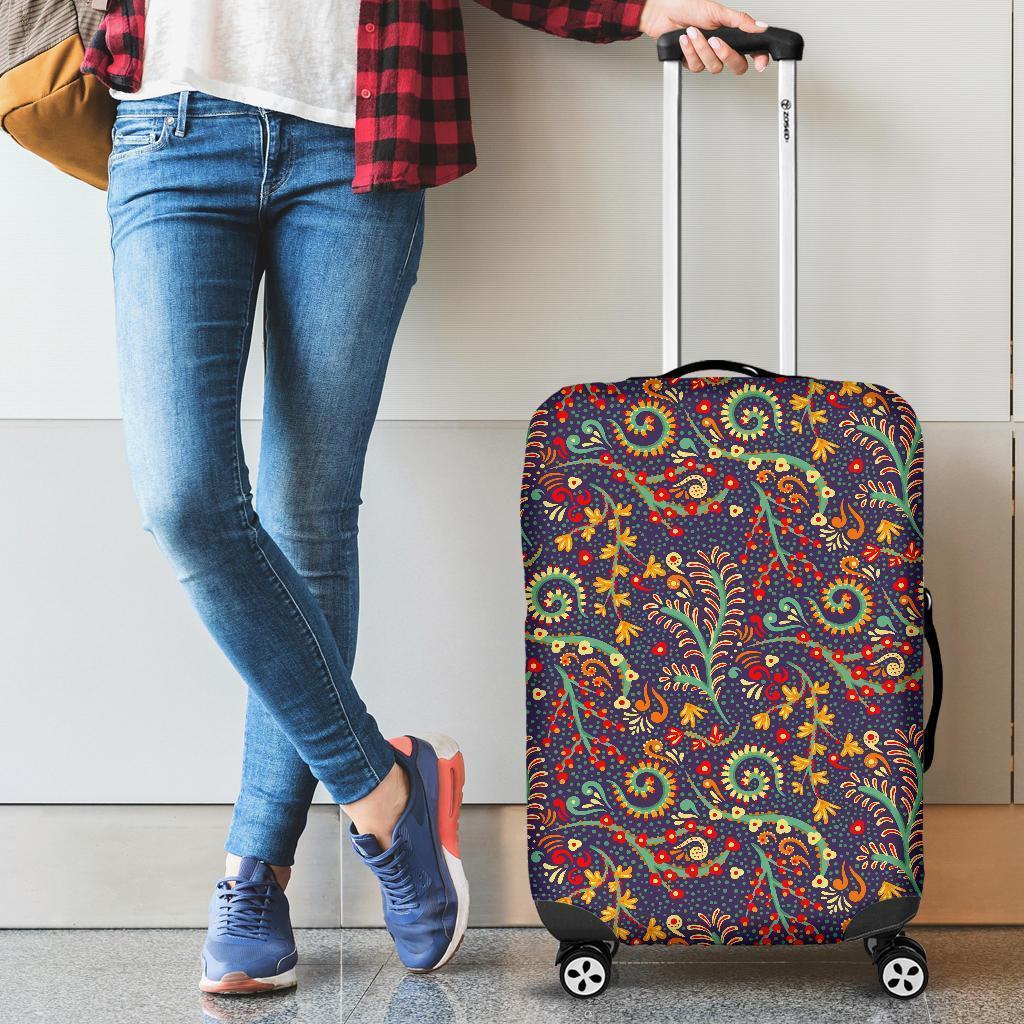 Mandala Floral Bohemian Pattern Print Luggage Cover