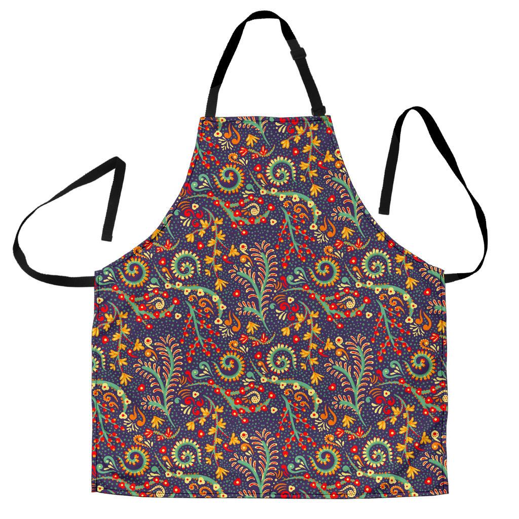 Mandala Floral Bohemian Pattern Print Men's Apron