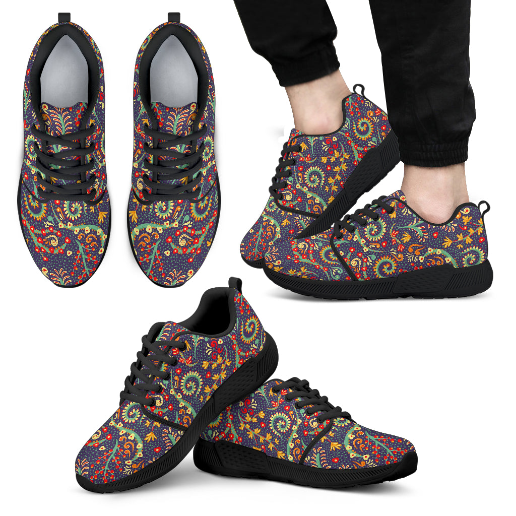 Mandala Floral Bohemian Pattern Print Men's Athletic Shoes