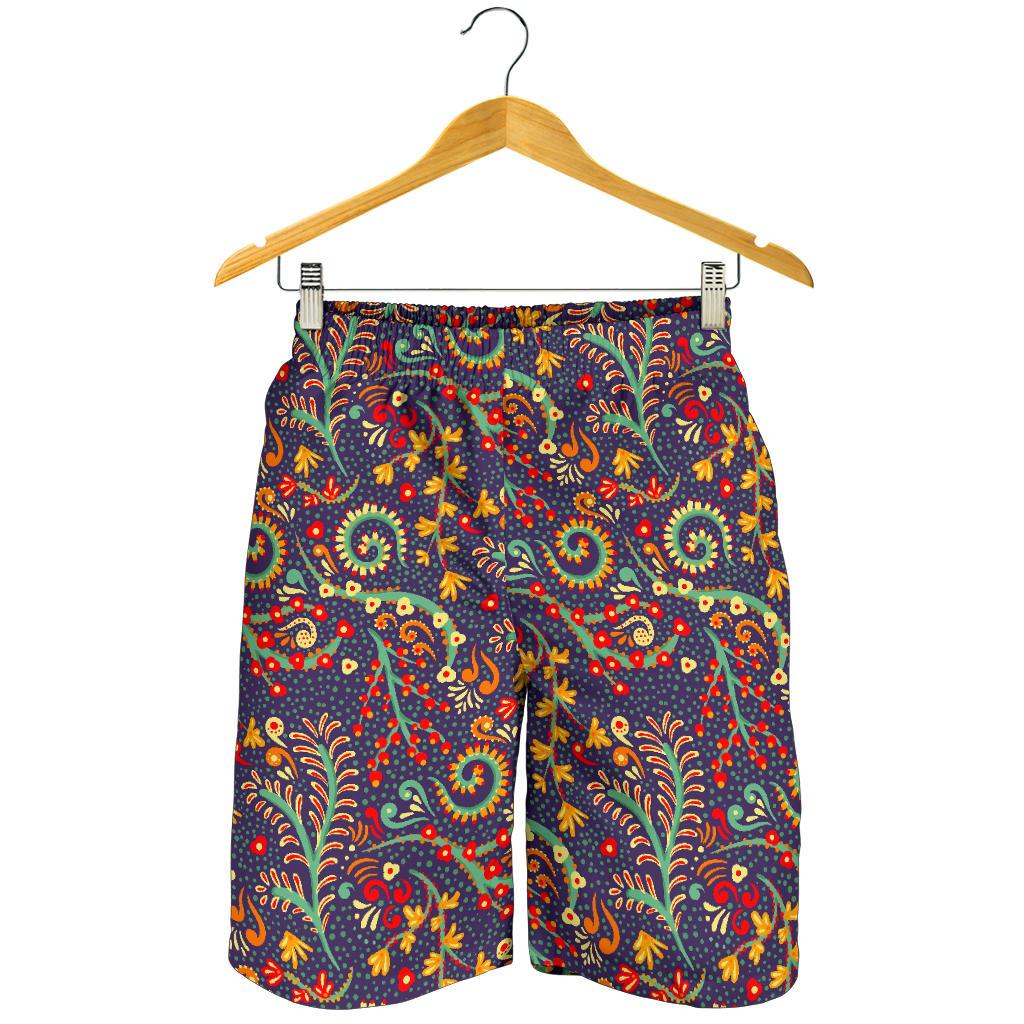 Mandala Floral Bohemian Pattern Print Men's Shorts